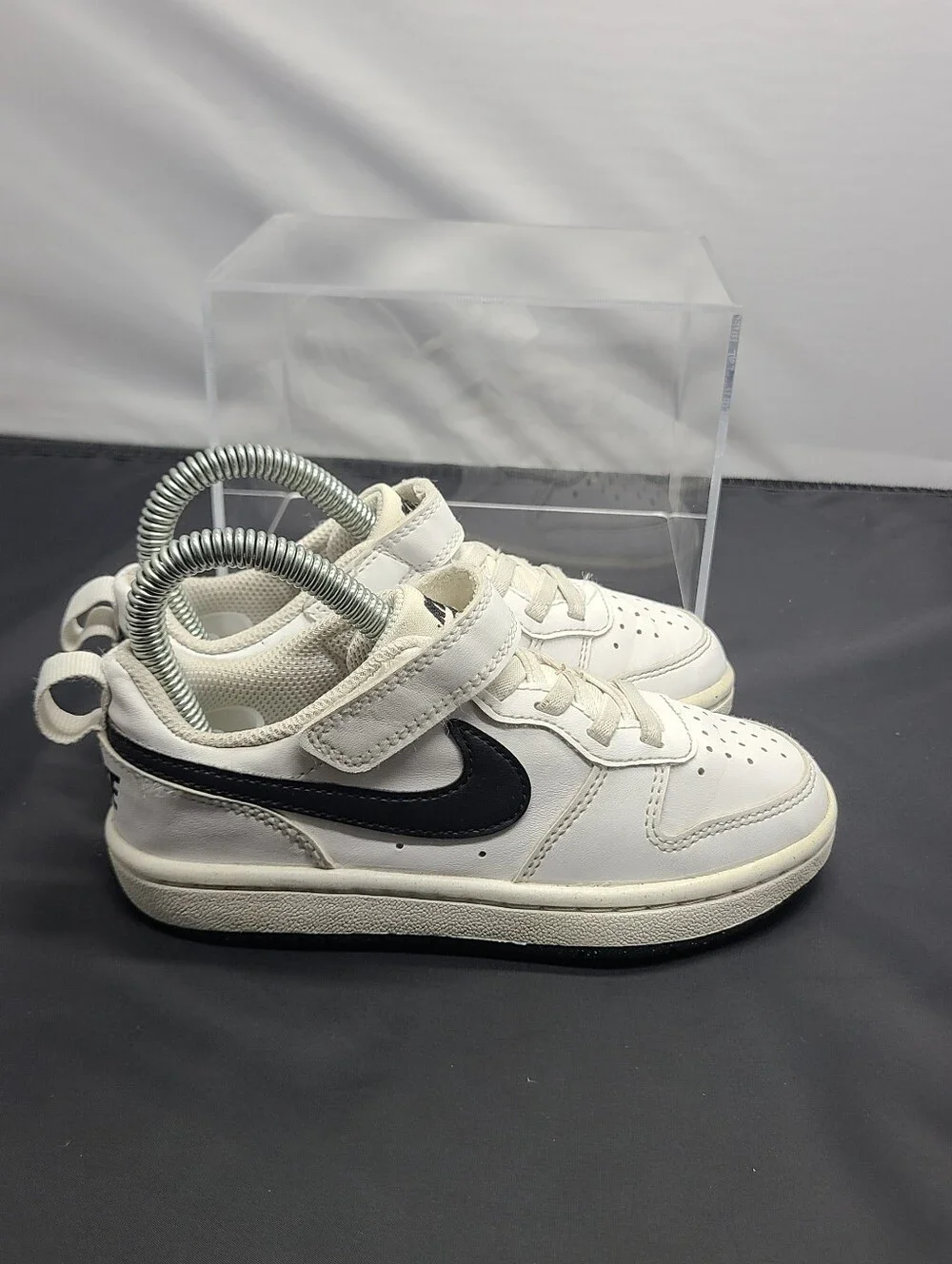 Nike Court Borough Low Recraft White Blk Preschool Casual kids Toddler size 11C